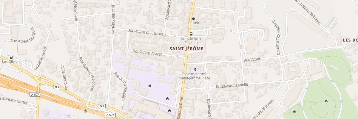 Plan du 1 Bd Ararat à Marseille 13e Arrondissement