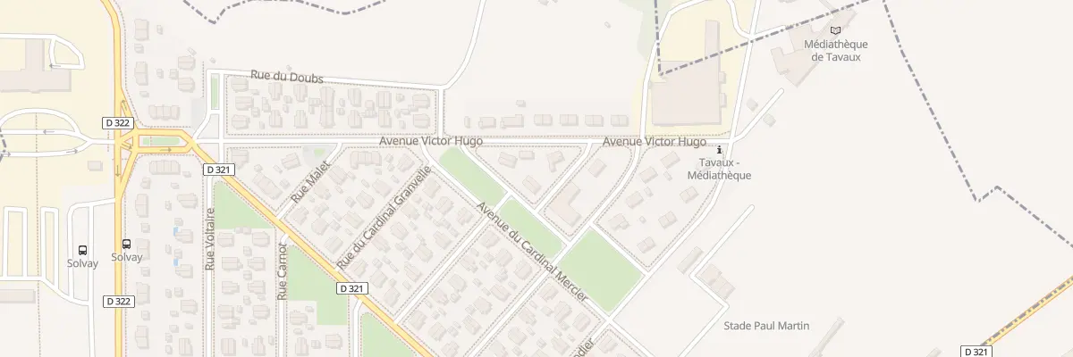 Plan du 4 Rue Alfred de Vigny à Tavaux
