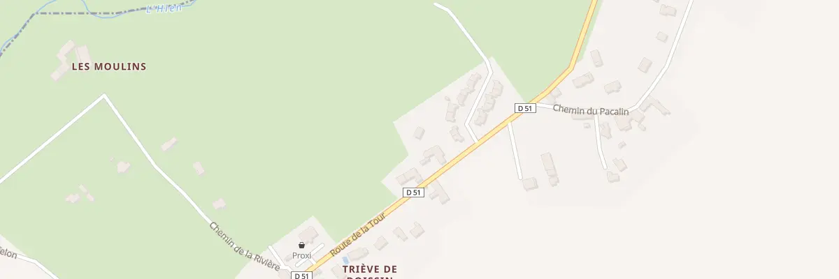Plan du 25 Rte de la Tour à Doissin