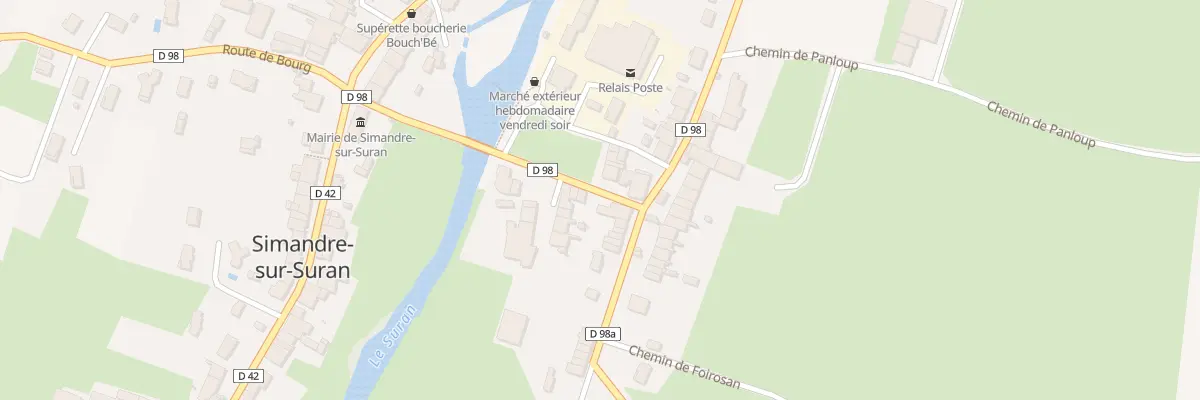 Plan du 4 Rue de la Gare à Simandre-sur-Suran