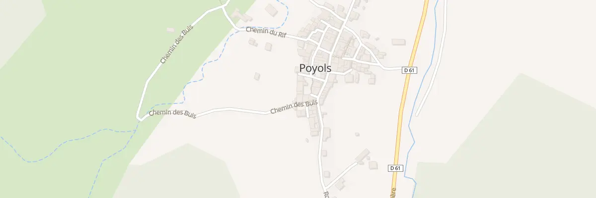 Plan du 28 Che des Buis à Poyols