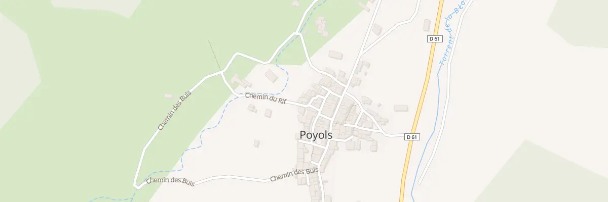 Plan du 56 Che du Rif à Poyols