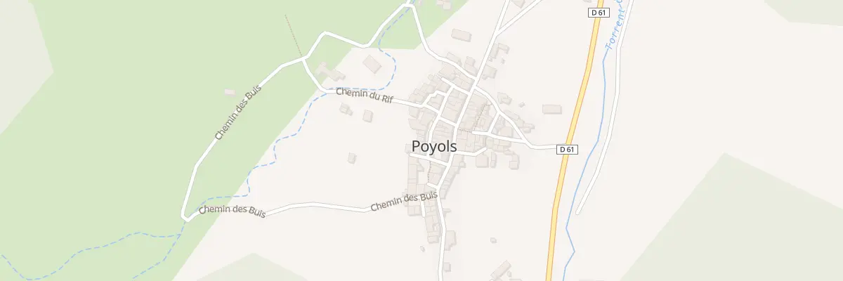 Plan du 5066 Le Village à Poyols