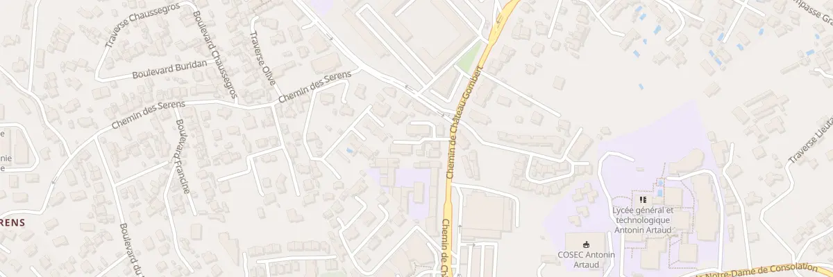 Plan du 129 Che de Chateau Gombert à Marseille 13e Arrondissement