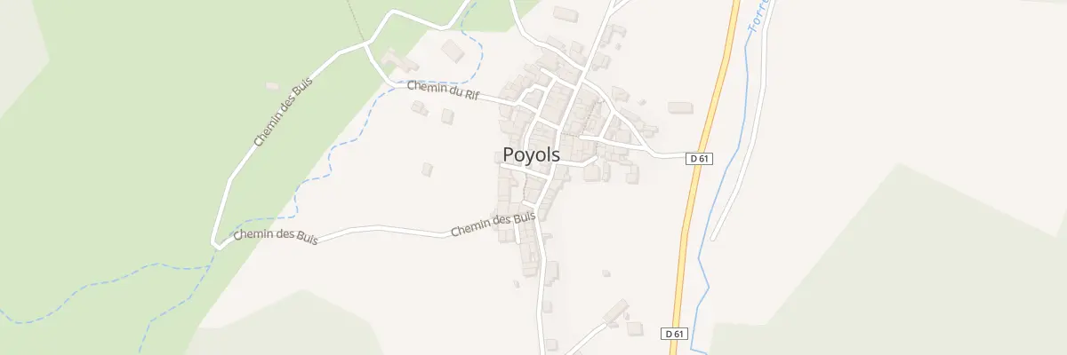 Plan du 23 Rue du Couchant à Poyols
