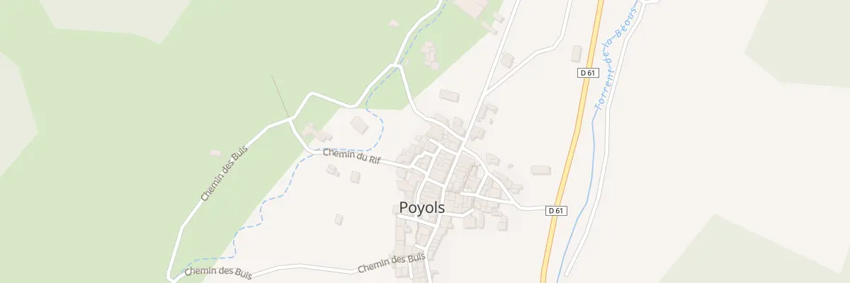 Plan du 33 Rue des Côtes à Poyols
