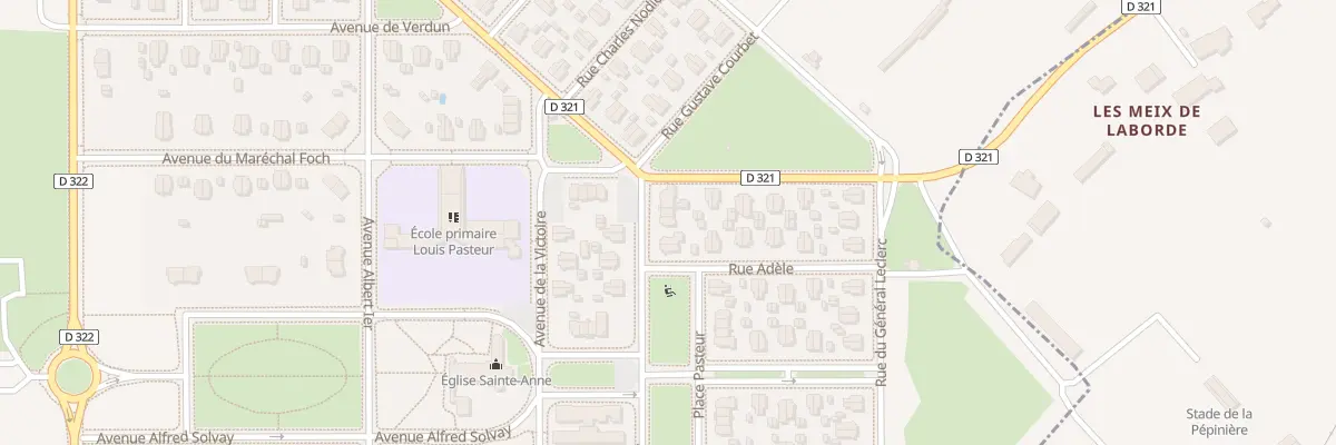 Plan de Av Pasteur à Tavaux