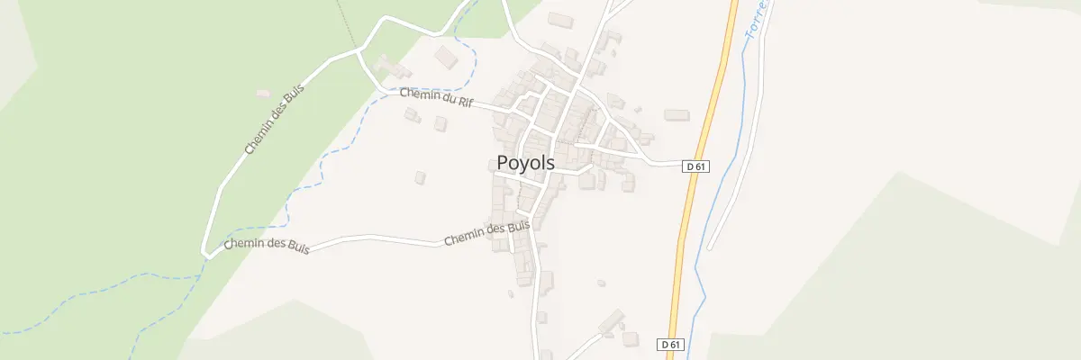 Plan du 5073 Le Village à Poyols