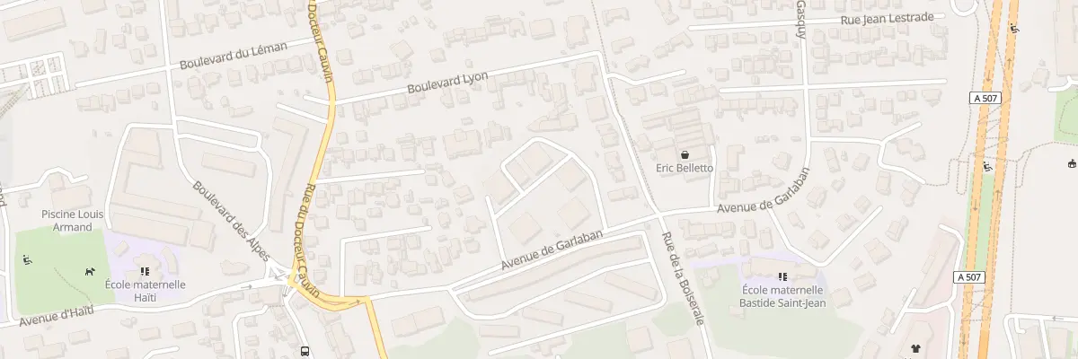 Plan du 19D Av de Garlaban à Marseille 12e Arrondissement