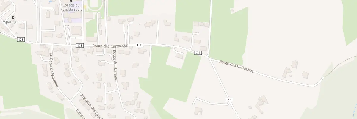 Plan du 728 Rte des Cartouses à Sault