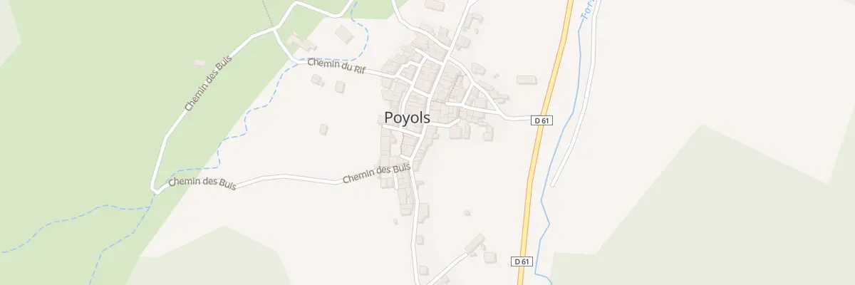 Plan du 5011 Le Village à Poyols