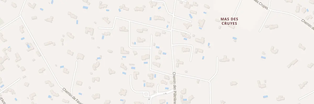 Plan du 975 Che des Platrières à Aix-en-Provence