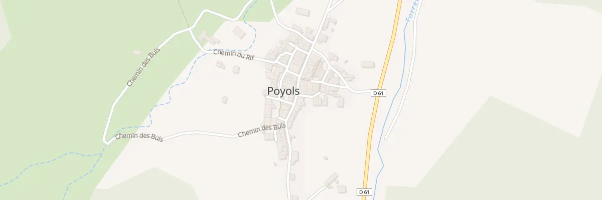 Plan du 103 La Grande Rue à Poyols