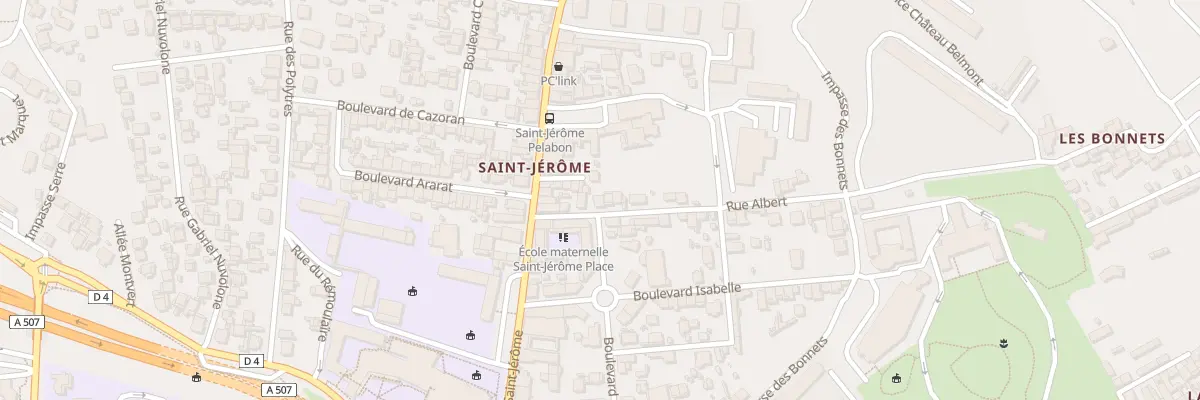 Plan du 7 Rue albert à Marseille 13e Arrondissement