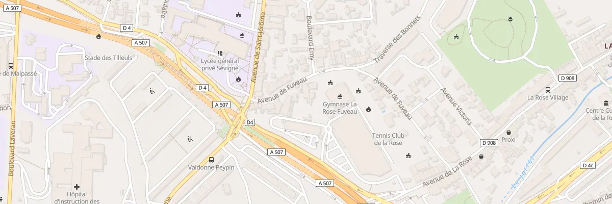 Plan du 17A Av de Fuveau à Marseille 13e Arrondissement