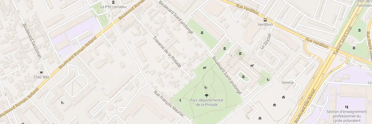 Plan du 1 Tra de la Pintade à Marseille 10e Arrondissement
