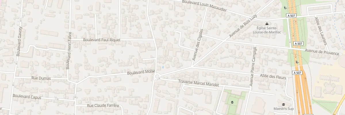 Plan du 15 Rpt Bois Luzy à Marseille 12e Arrondissement