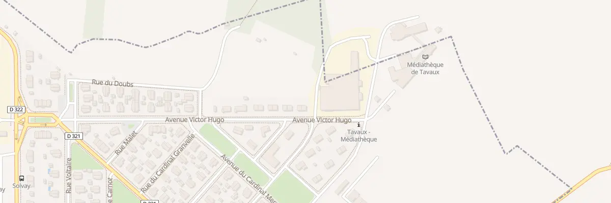 Plan du 39 Av Victor Hugo à Tavaux