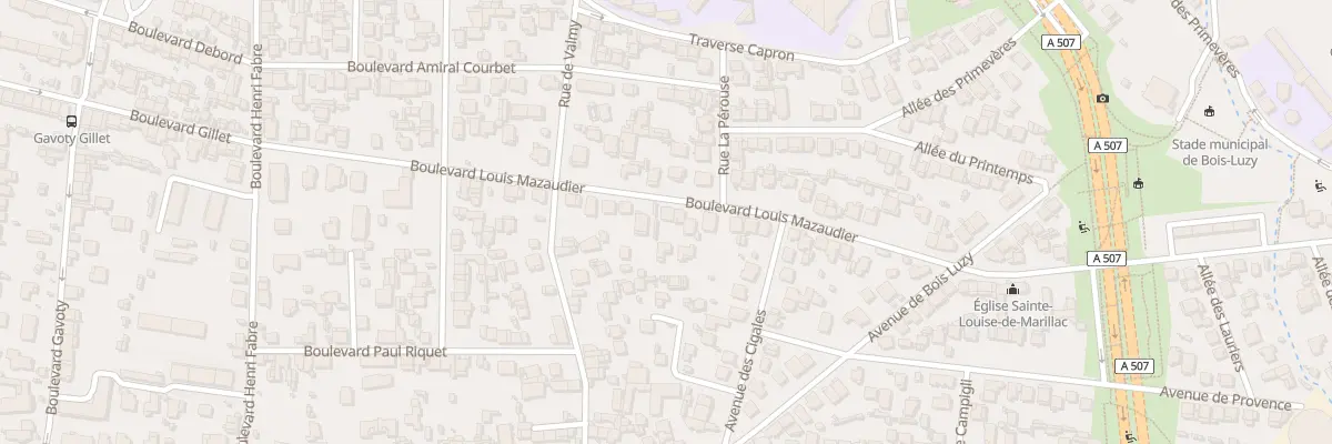 Plan du 54 Bd Louis Mazaudier à Marseille 12e Arrondissement