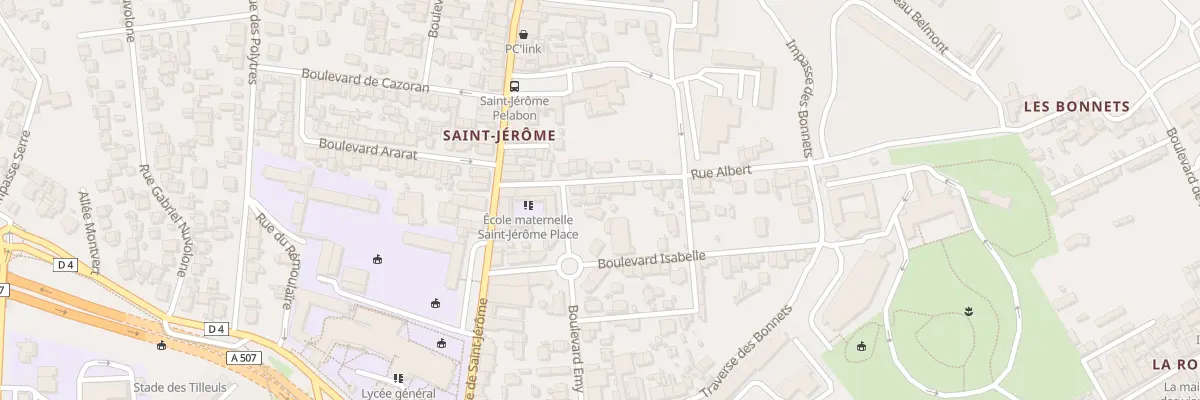 Plan du 8 Bd Auphan à Marseille 13e Arrondissement