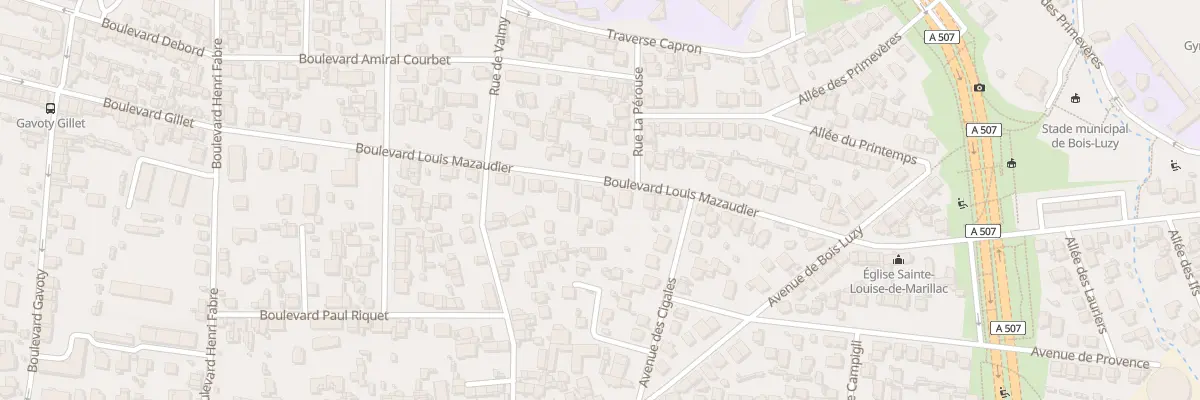 Plan du 56 Bd Louis Mazaudier à Marseille 12e Arrondissement
