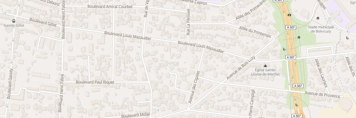 Plan du 60B Bd Louis Mazaudier à Marseille 12e Arrondissement