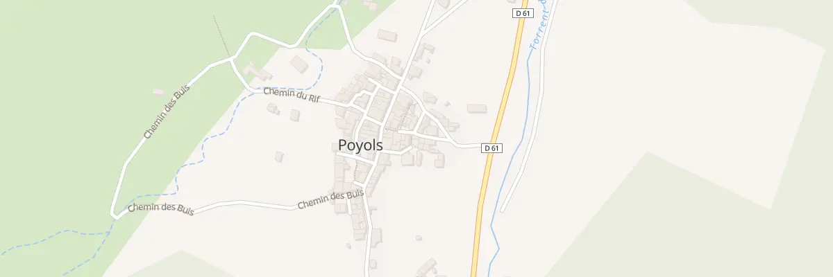 Plan du 5081 Le Village à Poyols