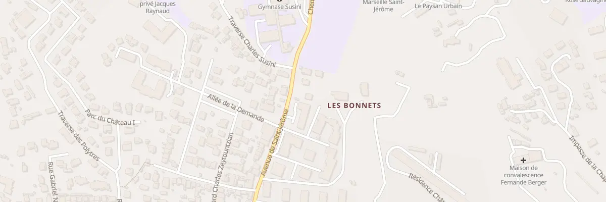 Plan du 84 Av Saint-Jerome à Marseille 13e Arrondissement