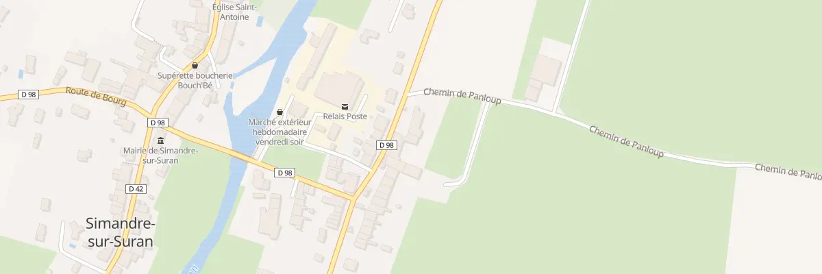 Plan du 358 Rte de Grand Corent à Simandre-sur-Suran