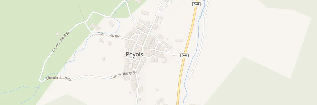 Plan du 50 Rue du Temple à Poyols