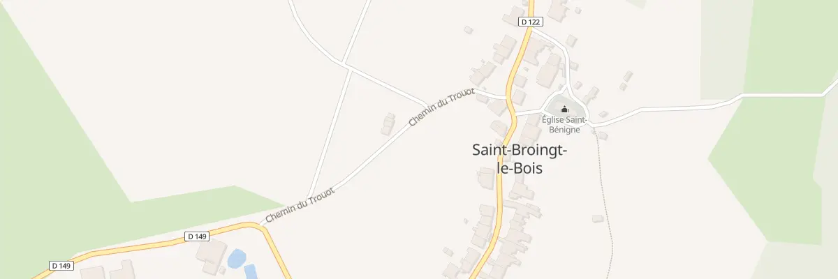 Plan du 3 Che du Trouot à Saint-Broingt-le-Bois