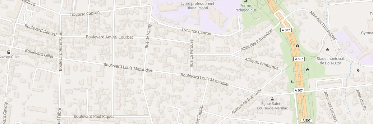 Plan du 1A Rue la perouse à Marseille 12e Arrondissement