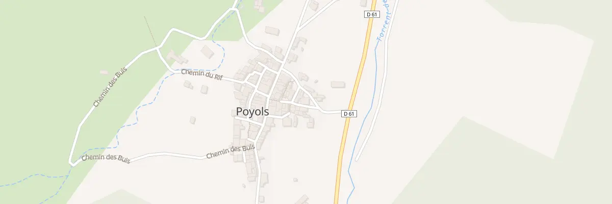 Plan du 55 Rue du Temple à Poyols