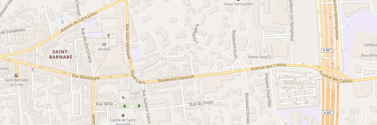 Plan du 8 Rue audric à Marseille 12e Arrondissement