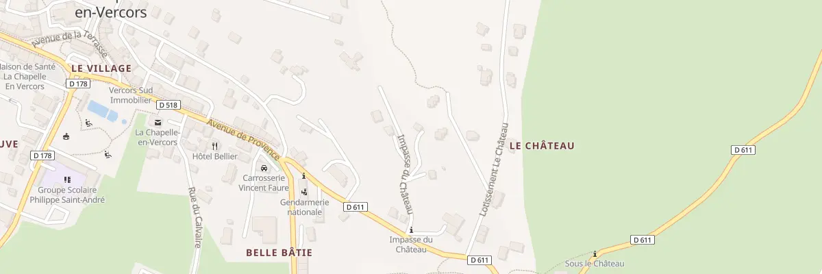 Plan du 130 Imp du Château à La Chapelle-en-Vercors