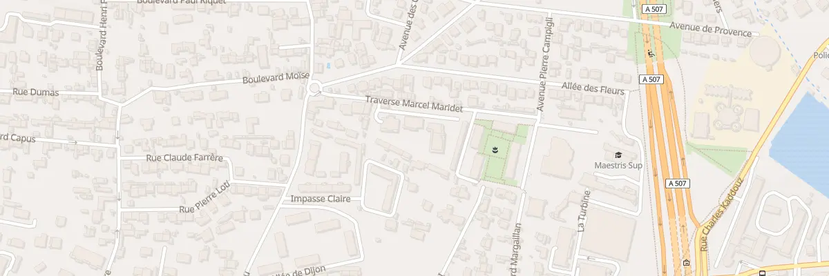 Plan du 22 Tra Marcel Maridet à Marseille 12e Arrondissement