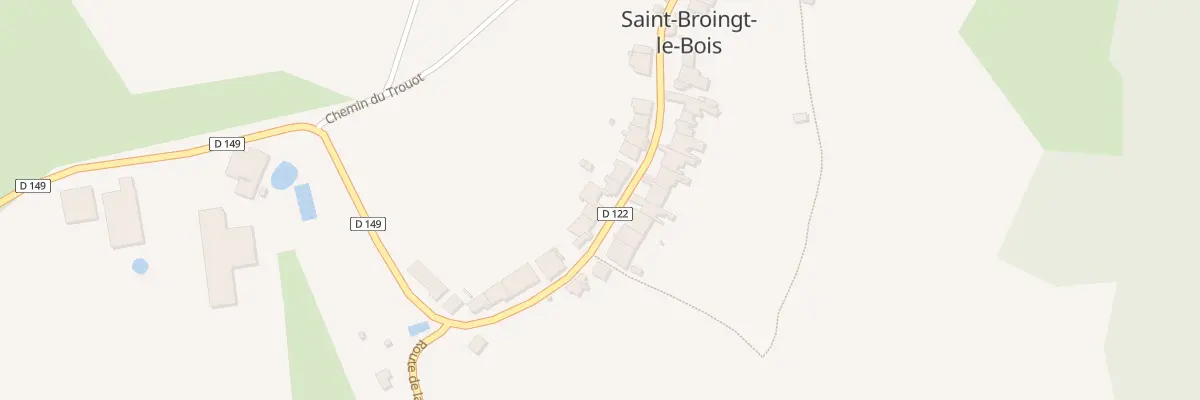 Plan du 22 Rue Rente Gabrielle à Saint-Broingt-le-Bois