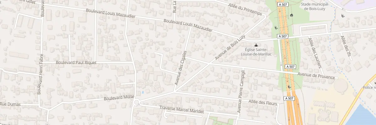 Plan du 14 Av des Cigales à Marseille 12e Arrondissement