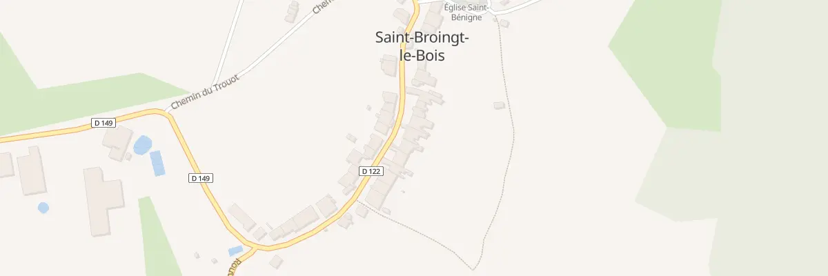 Plan du 23 Rue Rente Gabrielle à Saint-Broingt-le-Bois