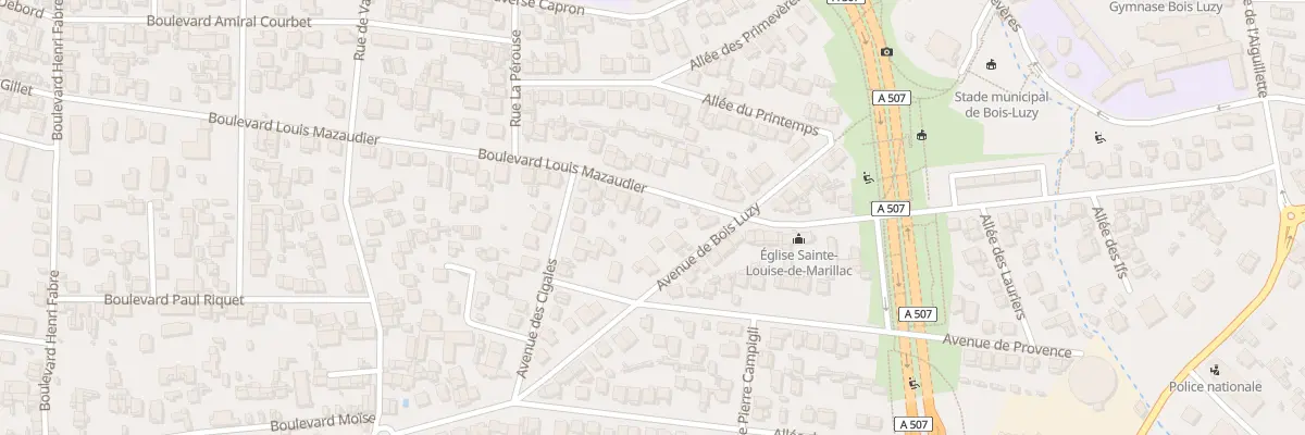 Plan du 80 Bd Louis Mazaudier à Marseille 12e Arrondissement
