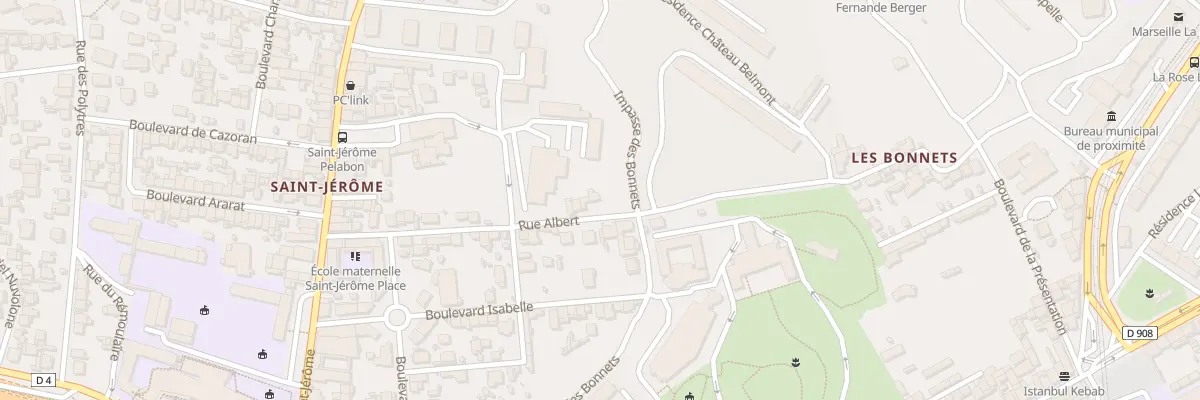 Plan du 17 Rue albert à Marseille 13e Arrondissement