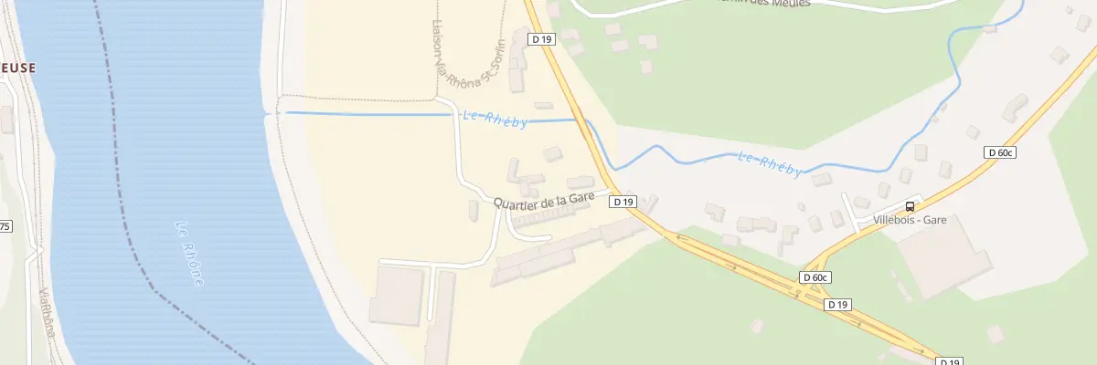 Plan du 40 Quartier de la Gare à Échenevex