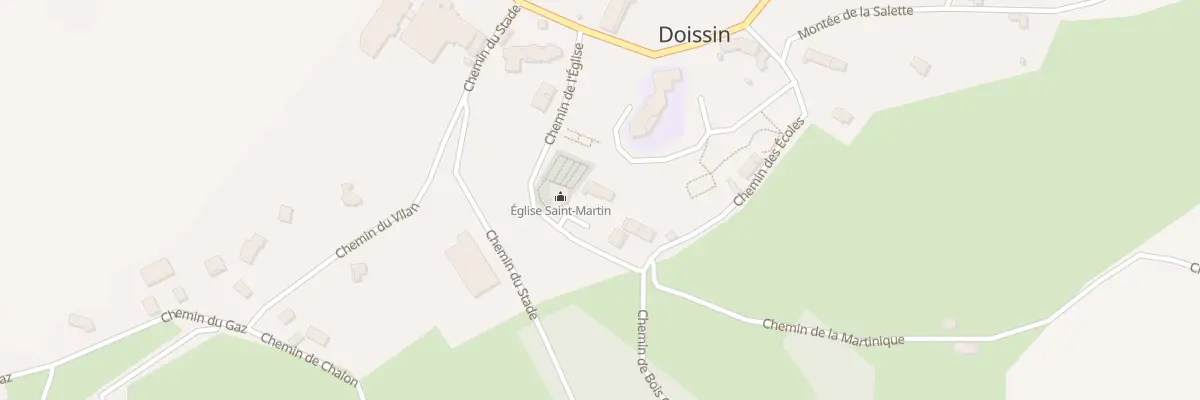 Plan du 2 Pl de L ’Eglise à Doissin