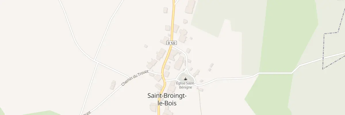 Plan du 6 Rue de la Seigniere à Saint-Broingt-le-Bois