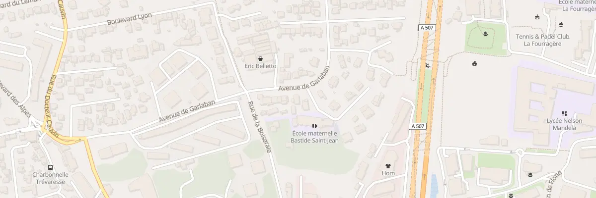 Plan du 40 Av de Garlaban à Marseille 12e Arrondissement