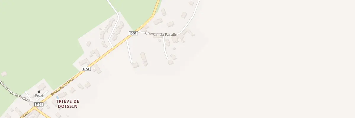 Plan du 7 Imp du Pacalin à Doissin