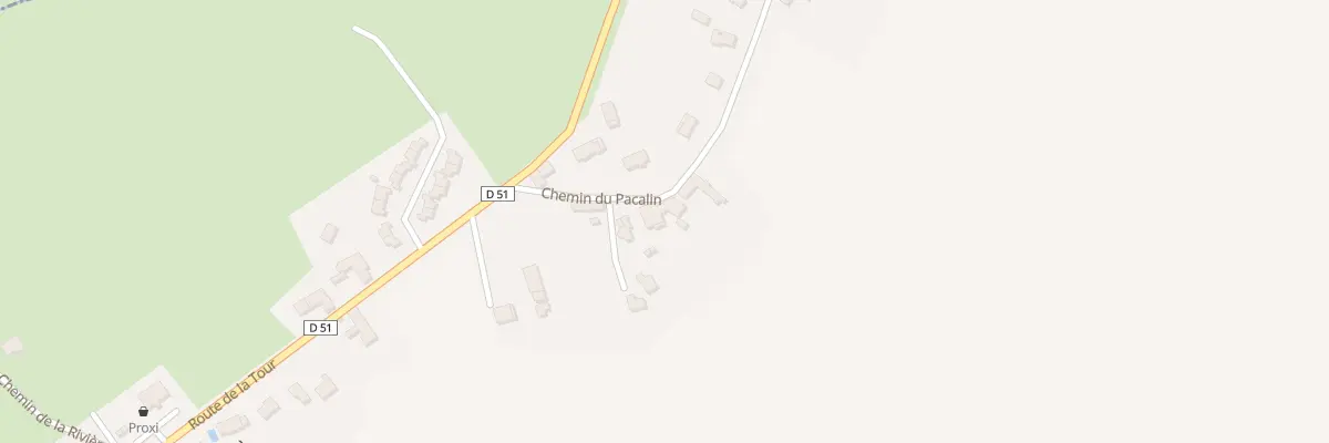 Plan du 10 Che du Pacalin à Doissin