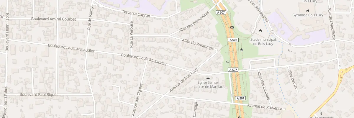 Plan du 81 Bd Louis Mazaudier à Marseille 12e Arrondissement