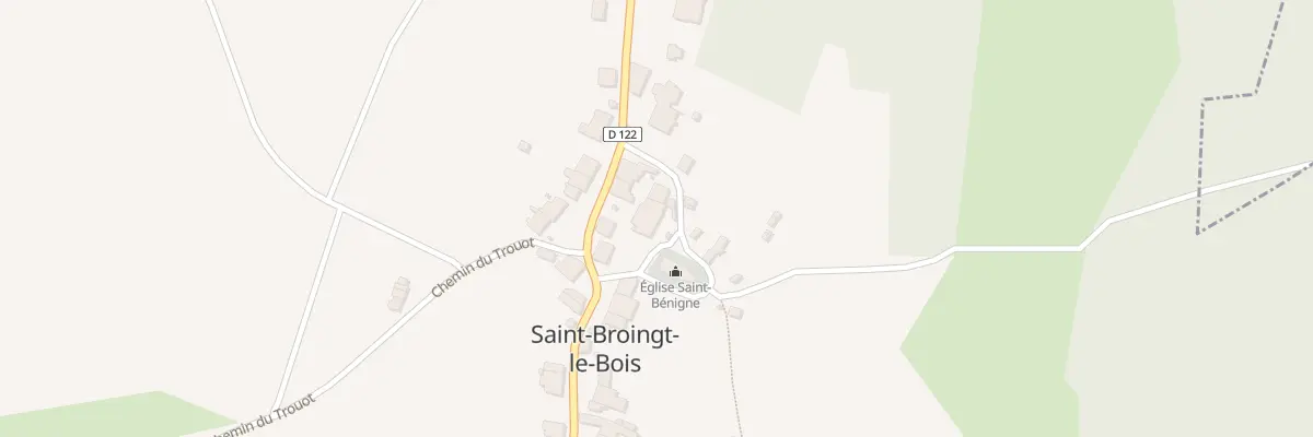 Plan du 4 Rue Saint Benigne à Saint-Broingt-le-Bois