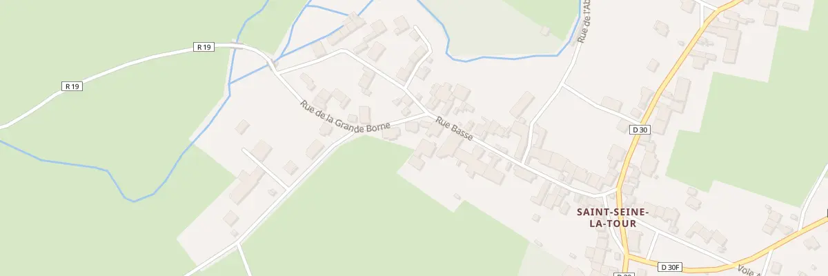 Plan du 1 Rue de la Grande Borne à Saint-Seine-sur-Vingeanne